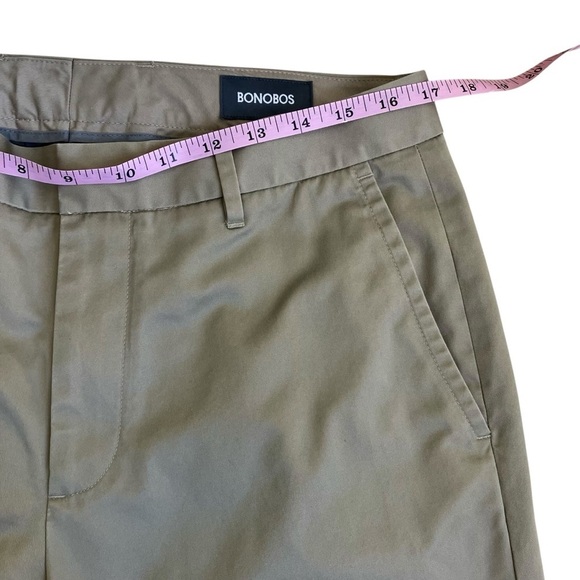 Bonobos Weekday Warrior Wednesday Slim Chino Pants Tan Khaki 100% Cotton 32x32 - Picture 14 of 15